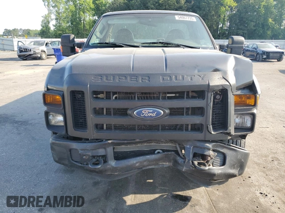 2008 Ford F-350 with VIN 1FTWF30598EA54627, listed as a Copart auction lot 54067735 with 206,582 mi miles and Salvage title. Bid and sale history available at DreamBid. Image 5.