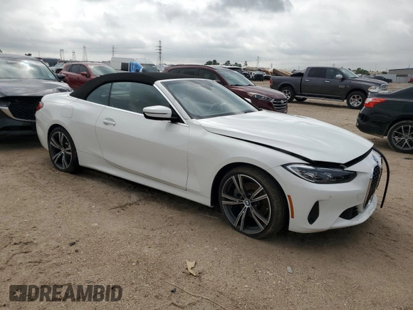 2023 BMW 4 Series 430i xDrive with VIN WBA43AT03PCL32501, listed as a Copart auction lot 49341915 with 18,375 mi miles and Salvage Title. Bid and sale history available at DreamBid. Image 4.