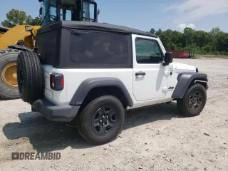 2022 Jeep Wrangler Sport with VIN 1C4HJXAG2NW277421, listed as a Copart auction lot 63097913 with 25,141 mi miles and . Bid and sale history available at DreamBid. Image 3.