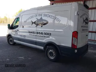 2021 Ford Transit Cargo with VIN 1FTBR1C86MKA10399, listed as a IAAI auction lot 42074285 with 55,572 mi miles and . Bid and sale history available at DreamBid. Image 3.