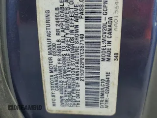 2000 Toyota Solara SE with VIN 2T1CF22P8YC357140, listed as a Copart auction lot 54100775 with 186,137 mi miles and Salvage Title. Bid and sale history available at DreamBid. Image 13.