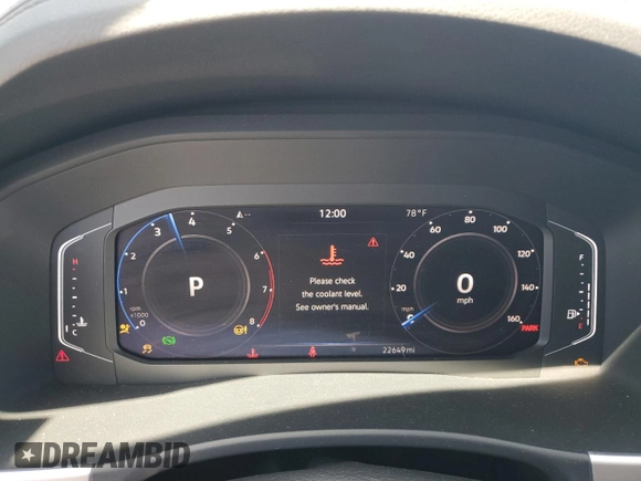 2023 Volkswagen Atlas SE z VIN 1V2JE2CAXPC216712, wystawiony jako Copart lot #58608325 z przebiegiem 22 649 mil mil oraz Szkoda całkowita • Salvage title. Historia ofert i sprzedaży dostępna na DreamBid. Obrazek 9.