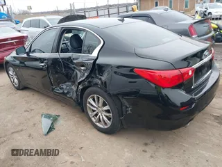 2014 Infiniti Q50 with VIN JN1BV7AP7EM691187, listed as a IAAI auction lot 41535773 with 82,148 mi miles and . Bid and sale history available at DreamBid. Image 3.
