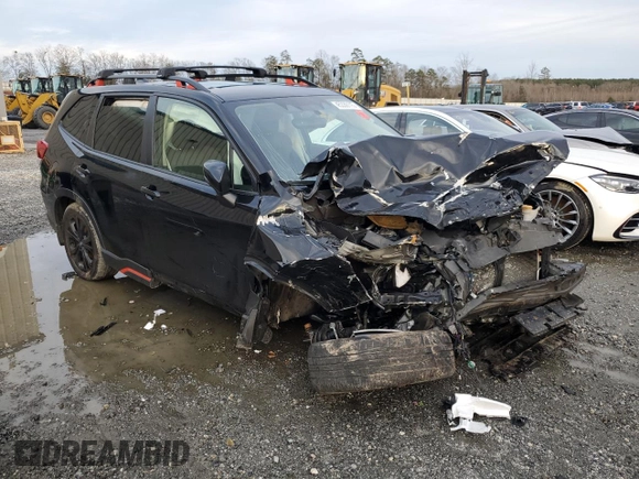 2023 Subaru Forester Sport with VIN JF2SKAJC3PH535175, listed as a Copart auction lot 45330115 with 45,258 mi miles and Salvage Title. Bid and sale history available at carsss.com. Image 4.