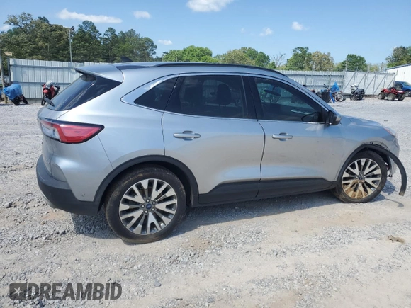2021 Ford Escape Titanium Hybrid with VIN 1FMCU0DZXMUA78550, listed as a Copart auction lot 53389595 with 104,371 mi miles and Salvage title. Bid and sale history available at DreamBid. Image 3.
