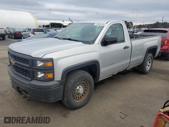 2014 Chevrolet Silverado 1500 Work Truck with VIN 1GCNKPEH2EZ348666, listed as a Copart auction lot 47924375 with 116,915 mi miles and Clean Title. Bid and sale history available at DreamBid. Image 1.