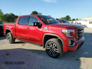 2021 GMC Sierra 1500 AT4 with VIN 3GTU9EET5MG157564, listed as a Copart auction lot 56203084 with 45,282 mi miles and Salvage Title. Bid and sale history available at carsss.com. Image 4.