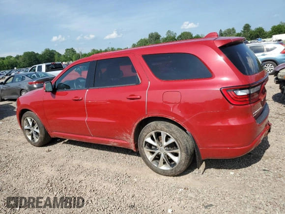2014 Dodge Durango R/T with VIN 1C4SDJCT7EC378167, listed as a Copart auction lot 62025655 with 90,848 mi miles and Salvage title. Bid and sale history available at DreamBid. Image 2.