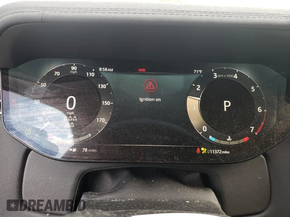 2023 Land Rover Range Rover SE with VIN SALKPBFU4PA075307, listed as a Copart auction lot 59936715 with 11,372 mi miles and Salvage title. Bid and sale history available at DreamBid. Image 9.