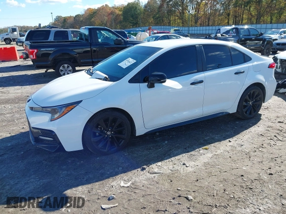 2021 Toyota Corolla SE with VIN 5YFS4MCE2MP076133, listed as a IAAI auction lot 40924622 with 95,730 mi miles. Bid and sale history available at carsss.com. Image 17.