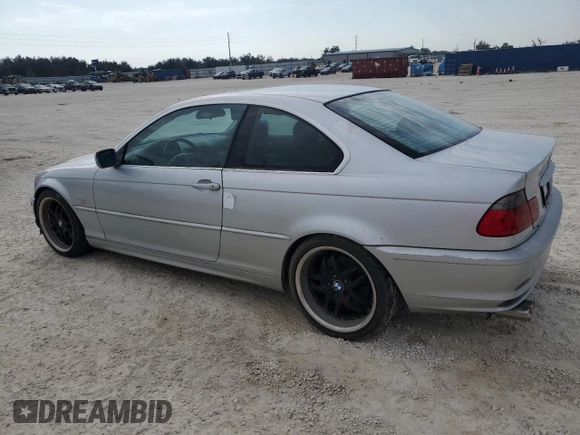 2002 BMW 3 Series 330Ci with VIN WBABN53472JU26266, listed as a Copart auction lot 76329264 with Not provided miles and Salvage title. Bid and sale history available at DreamBid. Image 2.