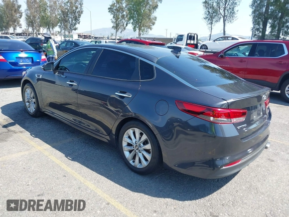 2018 Kia Optima LX with VIN 5XXGT4L31JG240046, listed as a IAAI auction lot 41992269 with 57,766 mi miles and . Bid and sale history available at carsss.com. Image 3.