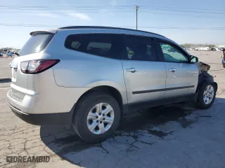 2015 Chevrolet Traverse LS with VIN 1GNKRFED2FJ358692, listed as a Copart auction lot 52548145 with 0 mi miles and Salvage Title. Bid and sale history available at carsss.com. Image 3.