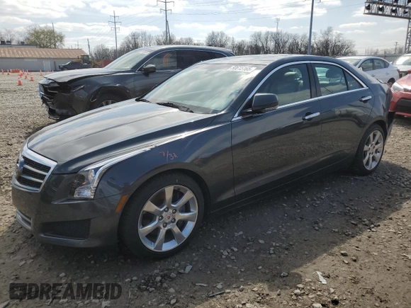 2014 Cadillac ATS Luxury RWD with VIN 1G6AB5RX4E0110961, listed as a Copart auction lot 50615165 with 80,089 mi miles and Salvage Title. Bid and sale history available at carsss.com. Image 1.