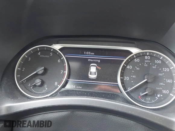 2022 Nissan Sentra SV with VIN 3N1AB8CV3NY242124, listed as a IAAI auction lot 42137520 with 52,154 mi miles. Bid and sale history available at carsss.com. Image 7.