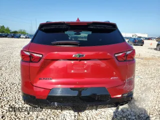2021 Chevrolet Blazer RS with VIN 3GNKBERSXMS521902, listed as a Copart auction lot 54142845 with 51,135 mi miles and Salvage title. Bid and sale history available at DreamBid. Image 6.