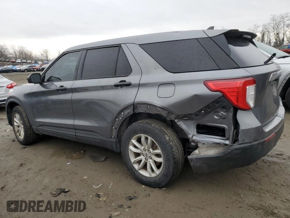 2021 Ford Explorer with VIN 1FMSK8BH5MGA57470, listed as a Copart auction lot 43072275 with 24,770 mi miles and Salvage title. Bid and sale history available at DreamBid. Image 2.