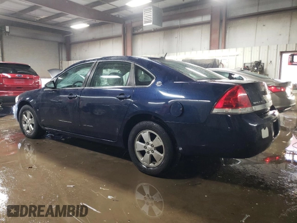 2008 Chevrolet Impala LT with VIN 2G1WT58N681372918, listed as a Copart auction lot 50908665 with 134,143 mi miles and Salvage Title. Bid and sale history available at DreamBid. Image 2.
