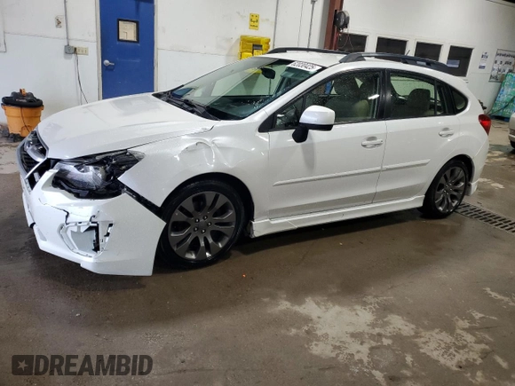 2013 Subaru Impreza Special Sports Premium with VIN JF1GPAL61D2827098, listed as a Copart auction lot 62030425 with 161,116 mi miles and Salvage title. Bid and sale history available at DreamBid. Image 1.