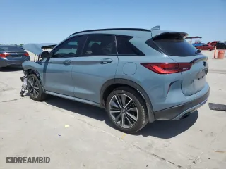 2023 Infiniti QX50 SPORT with VIN 3PCAJ5FA2PF111322, listed as a Copart auction lot 52644125 with 4,772 mi miles and Salvage Title. Bid and sale history available at carsss.com. Image 2.