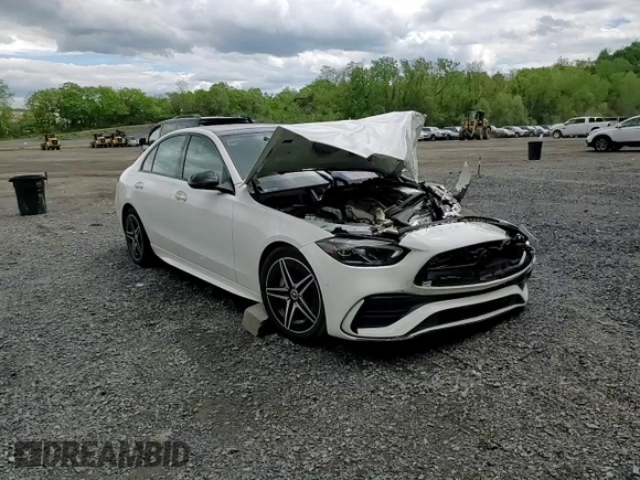 2022 Mercedes-Benz C 300 with VIN W1KAF4HB2NR050861, listed as a Copart auction lot 54904865 with Not provided miles and Salvage title. Bid and sale history available at DreamBid. Image 13.