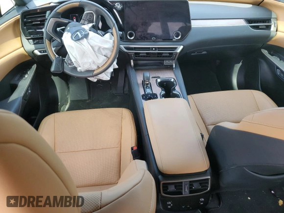 2024 Lexus RX 350 z VIN 2T2BAMBA6RC038088, wystawiony jako Copart lot #53776565 z przebiegiem 18 548 mil mil oraz Szkoda całkowita • Salvage title. Historia ofert i sprzedaży dostępna na DreamBid. Obrazek 8.