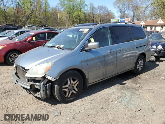 2007 Honda Odyssey EX-L with VIN 5FNRL386X7B056046, listed as a Copart auction lot 53665495 with Not Provided miles and Salvage Title. Bid and sale history available at DreamBid. Image 1.
