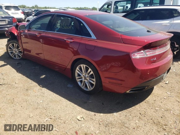 2014 Lincoln MKZ with VIN 3LN6L2G9XER801524, listed as a Copart auction lot 79170554 with Not provided miles and Non repairable. Bid and sale history available at DreamBid. Image 2.