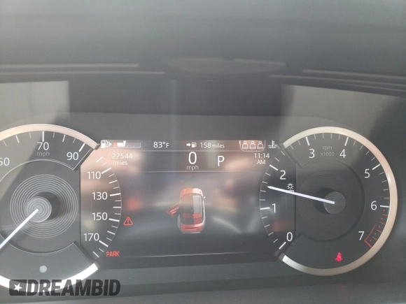 2023 Land Rover Range Rover Velar R-Dynamic S with VIN SALYT2EX3PA363398, listed as a Copart auction lot 52432475 with 27,544 mi miles and Salvage Title. Bid and sale history available at DreamBid. Image 9.