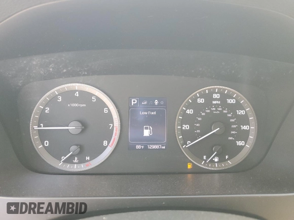 2016 Hyundai Sonata SE z VIN 5NPE24AF2GH346283, wystawiony jako Copart lot #56305965 z przebiegiem 129 887 mil mil oraz Szkoda całkowita • Salvage title. Historia ofert i sprzedaży dostępna na DreamBid. Obrazek 9.