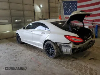 2015 Mercedes-Benz CLS-Class CLS 550 with VIN WDDLJ9BB0FA153239, listed as a Copart auction lot 86365874 with 84,081 mi miles and Salvage Title. Bid and sale history available at carsss.com. Image 2.