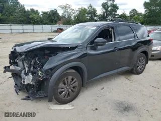 2023 Nissan Pathfinder SV with VIN 5N1DR3BA8PC267356, listed as a Copart auction lot 68191064 with 26,191 mi miles and Salvage Title. Bid and sale history available at carsss.com. Image 1.