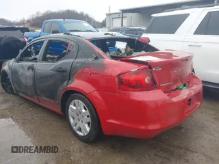 2013 Dodge Avenger SE with VIN 1C3CDZABXDN589108, listed as a IAAI auction lot 41472251 with 124,925 mi miles. Bid and sale history available at carsss.com. Image 3.