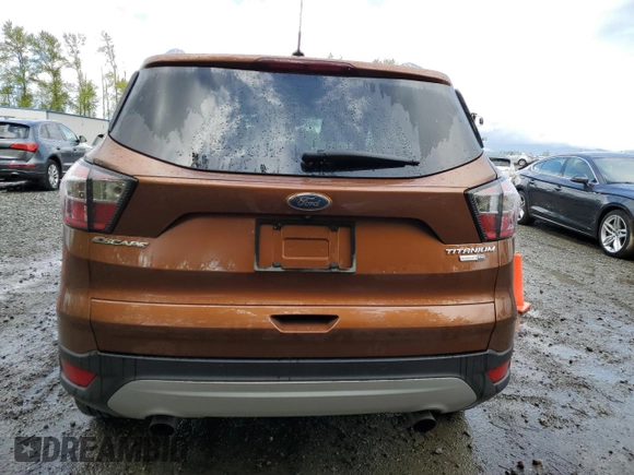 2017 Ford Escape Titanium with VIN 1FMCU9JD2HUE37456, listed as a Copart auction lot 53537315 with 60,029 mi miles and Salvage Title. Bid and sale history available at carsss.com. Image 6.