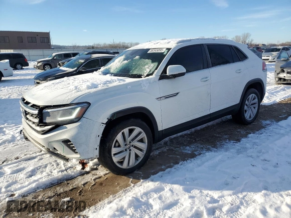 2023 Volkswagen Atlas SE z VIN 1V2WE2CA0PC222556, wystawiony jako Copart lot #88345095 z przebiegiem 22 975 mil mil oraz Szkoda całkowita • Salvage title. Historia ofert i sprzedaży dostępna na DreamBid. Obrazek 1.