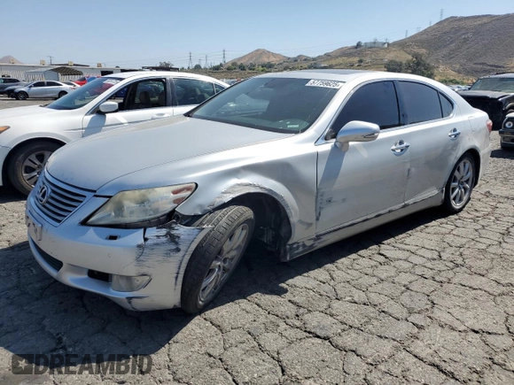 2012 Lexus LS 460 with VIN JTHBL5EFXC5108951, listed as a Copart auction lot 57759625 with 106,835 mi miles and Salvage title. Bid and sale history available at DreamBid. Image 1.