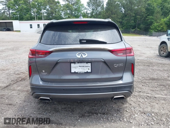 2021 Infiniti QX50 Luxe with VIN 3PCAJ5BA5MF111820, listed as a IAAI auction lot 42253133 with 46,206 mi miles and . Bid and sale history available at DreamBid. Image 16.