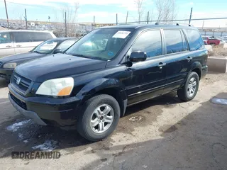 2005 Honda Pilot EX-L with RES with VIN 2HKYF18605H545609, listed as a IAAI auction lot 41626754 with 235,647 mi miles. Bid and sale history available at carsss.com. Image 2.
