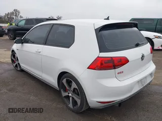 2016 Volkswagen Golf GTI S w/Performance Pkg with VIN 3VWT47AU5GM019577, listed as a IAAI auction lot 41883393 with 87,118 mi miles. Bid and sale history available at carsss.com. Image 3.