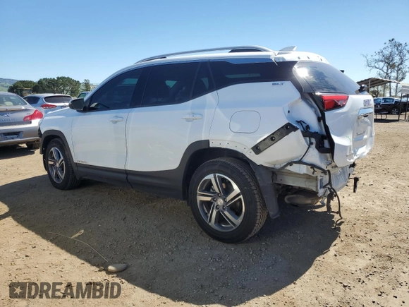 2019 GMC Terrain SLT with VIN 3GKALPEV6KL235585, listed as a Copart auction lot 50410145 with 121,170 mi miles and Salvage Title. Bid and sale history available at carsss.com. Image 2.