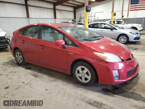 2010 Toyota Prius II with VIN JTDKN3DU7A0034852, listed as a Copart auction lot 51583385 with 273,140 mi miles and Salvage Title. Bid and sale history available at DreamBid. Image 4.