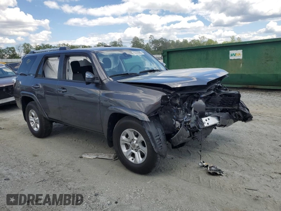 2023 Toyota 4Runner SR5 with VIN JTEEU5JR9P5286816, listed as a Copart auction lot 55596685 with Not provided miles and Salvage title. Bid and sale history available at DreamBid. Image 4.