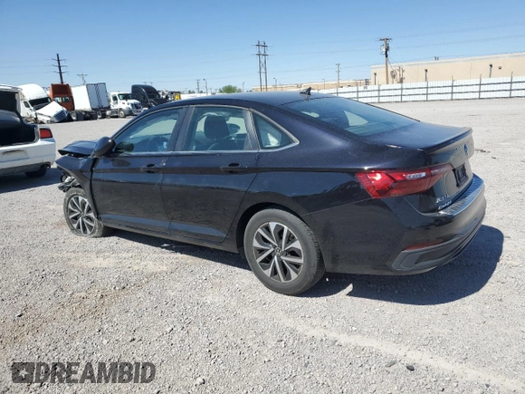 2023 Volkswagen Jetta S with VIN 3VW5M7BU4PM032750, listed as a Copart auction lot 55980285 with 23,660 mi miles and Salvage title. Bid and sale history available at DreamBid. Image 2.