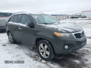 2012 Kia Sorento EX with VIN 5XYKUDA2XCG200628, listed as a IAAI auction lot 41495625 with 207,229 mi miles. Bid and sale history available at carsss.com. Image 1.