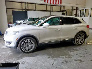 2016 Lincoln MKX Reserve with VIN 2LMTJ8LR0GBL32807, listed as a Copart auction lot 60200555 with 75,597 mi miles and Salvage title. Bid and sale history available at DreamBid. Image 1.