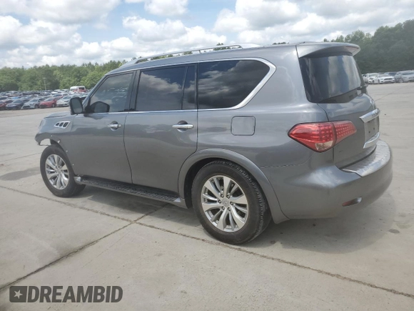 2017 Infiniti QX80 with VIN JN8AZ2NE7H9151603, listed as a Copart auction lot 60823795 with 128,027 mi miles and Clean title. Bid and sale history available at DreamBid. Image 2.