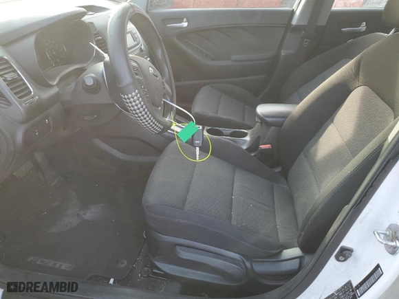 2017 Kia Forte LX with VIN 3KPFK4A70HE113747, listed as a Copart auction lot 86113054 with 122,875 mi miles and Salvage Title. Bid and sale history available at carsss.com. Image 7.