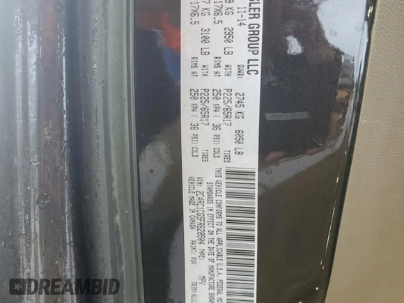 2015 Chrysler Town & Country Touring L z VIN 2C4RC1CG5FR628504, wystawiony jako Copart lot #54216315 z przebiegiem 129 479 mil mil oraz Szkoda całkowita • Salvage title. Historia ofert i sprzedaży dostępna na DreamBid. Obrazek 13.