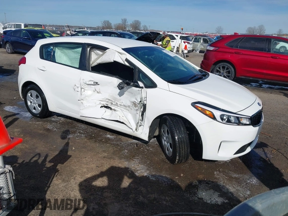 2017 Kia Forte5 LX with VIN KNAFK5A83H5667498, listed as a IAAI auction lot 41712666 with 23,745 mi miles. Bid and sale history available at carsss.com. Image 1.