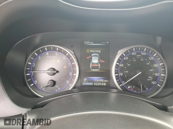 2017 Infiniti Q50 Premium z VIN JN1EV7APXHM738598, wystawiony jako Copart lot #59156075 z przebiegiem 178 498 mil mil oraz Szkoda całkowita • Salvage title. Historia ofert i sprzedaży dostępna na DreamBid. Obrazek 9.